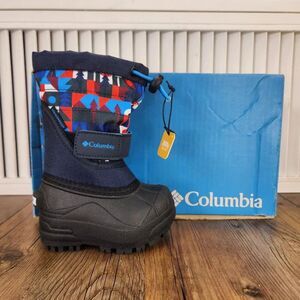 Columbia Toddler Powderbug Plus II Tree Print Size 4 Insulated Winter Snow Boots